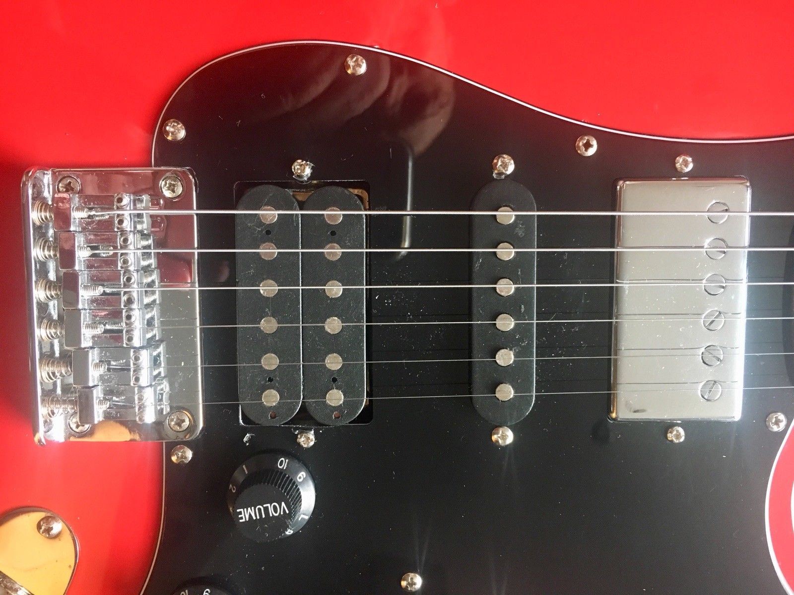 Red Hardtail Stratocaster