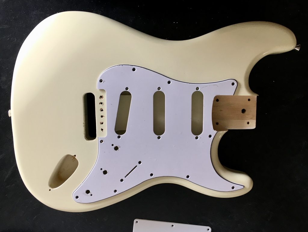 Aged White guitar Body