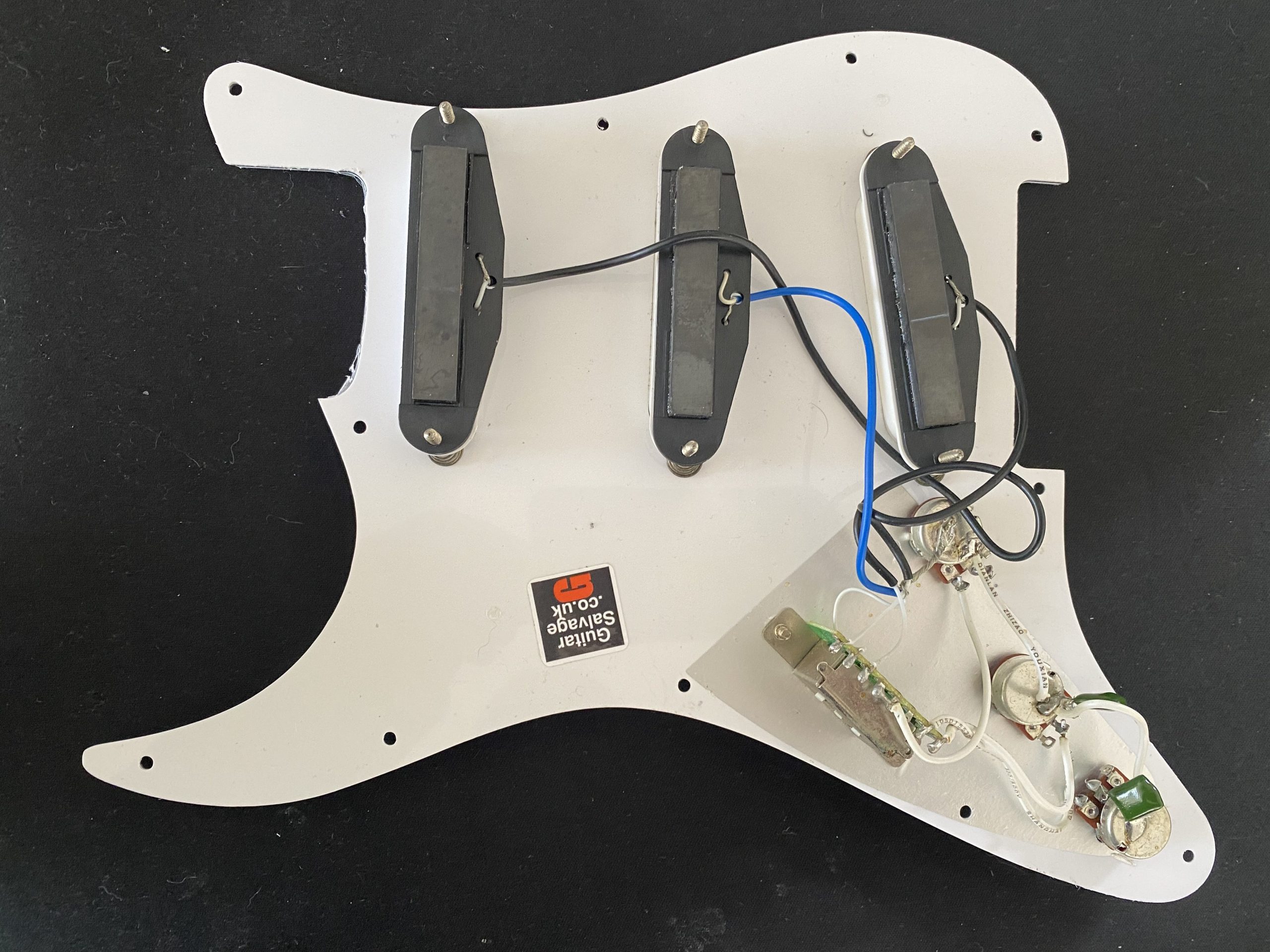 SE Squier Stratocaster Pickups on Scratchplate