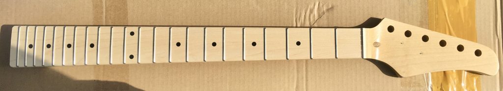 Maple neck with bone nut