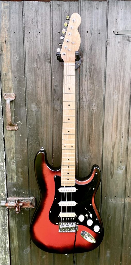 Red Over Black HSS Stratocaster