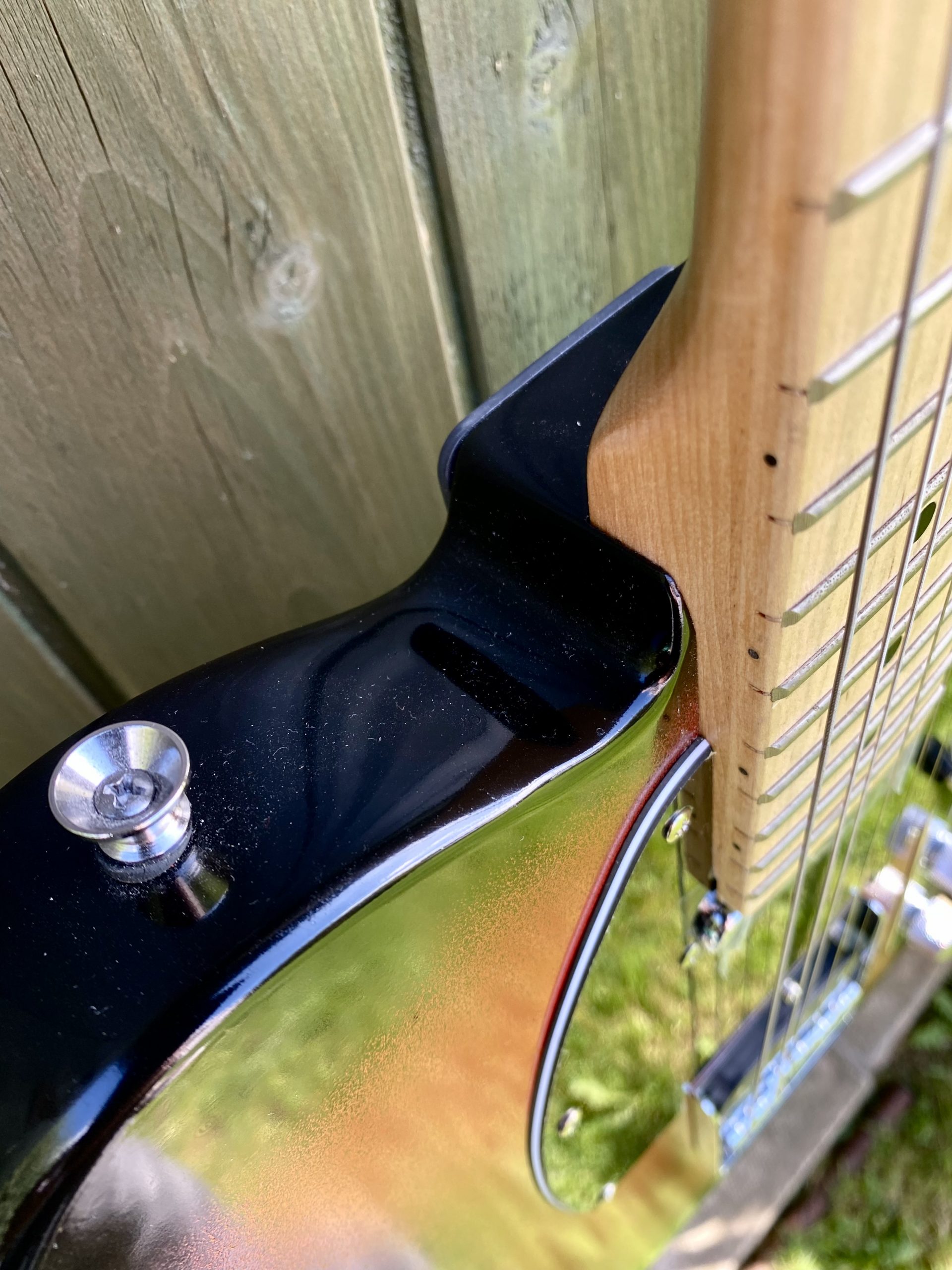 Red / Black Telecaster Type Guitar