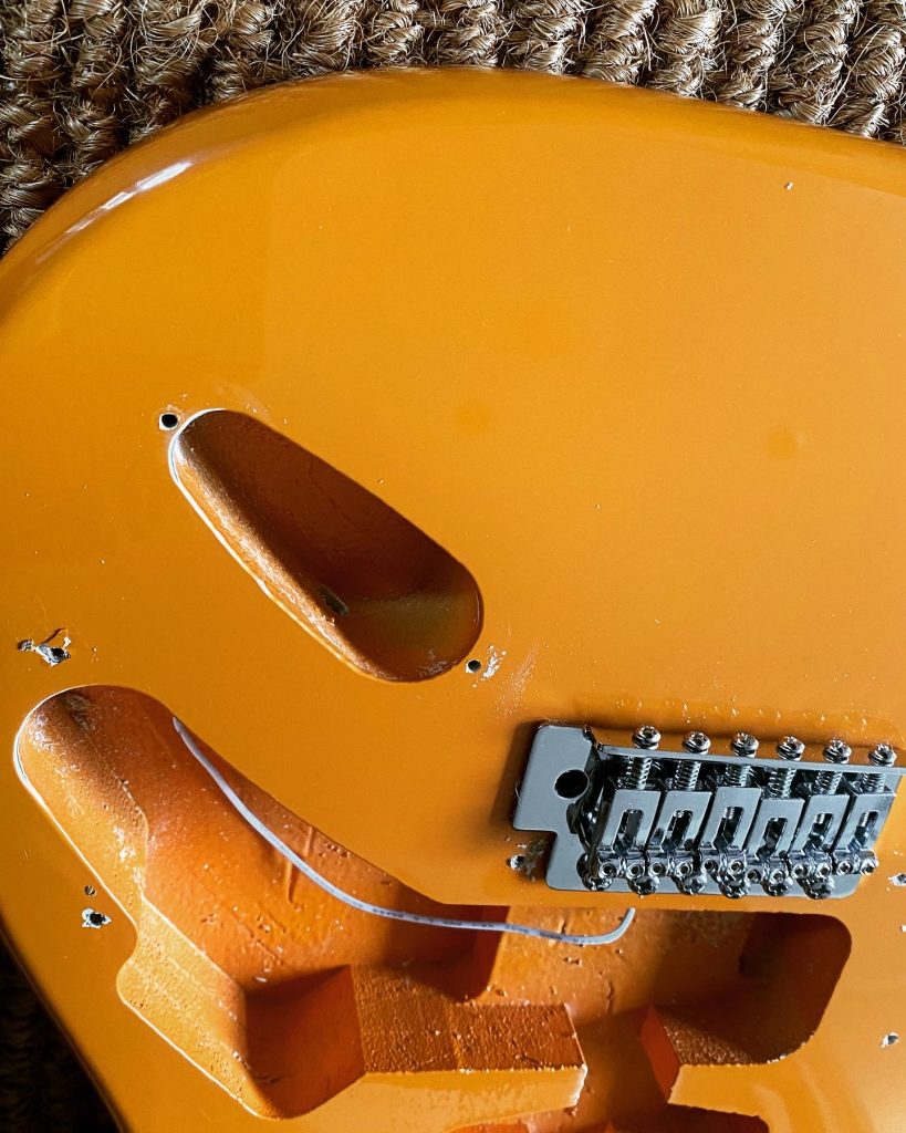 Orange Stratocaster Body