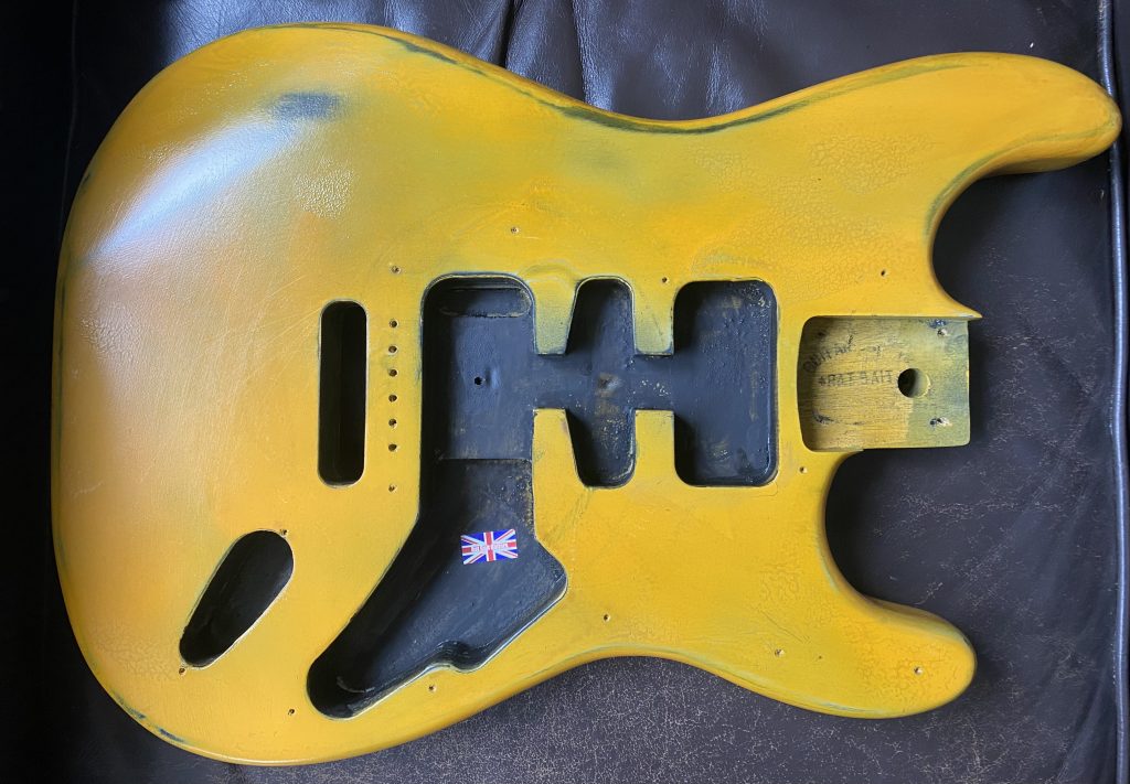 Relic Yellow Stratocaster Body